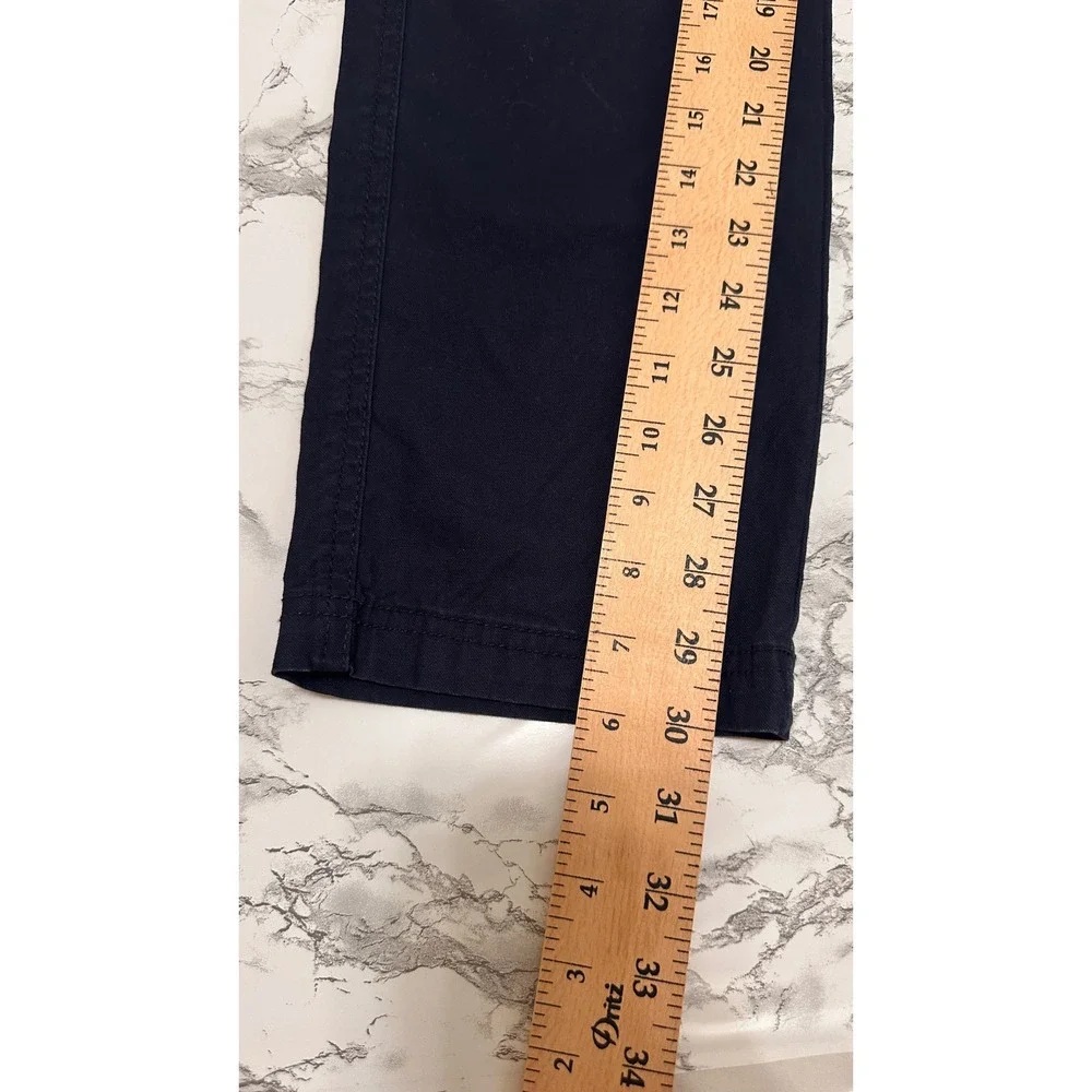 Old Navy Mens Straight Leg Cargo Pants Navy Blue 100% Cotton 29x30 NWT